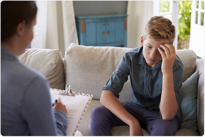 Teenage Boy With Problem Talking With Counselor At Home